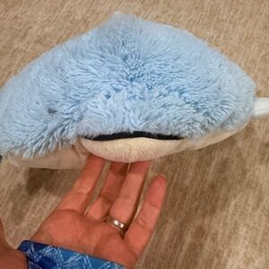 Pillow Pets Pee-Wees Stingray Plush Blue Cream Stuffed Animal Travel Toy Small